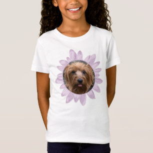 Camiseta Flor Roxo Personalizado