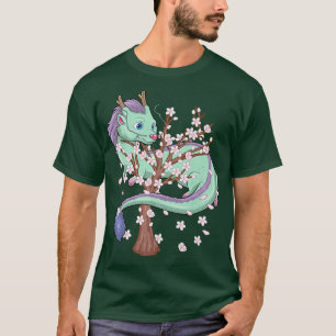 Camiseta Flor Sakura Dragon Cherry Blossom Sakura