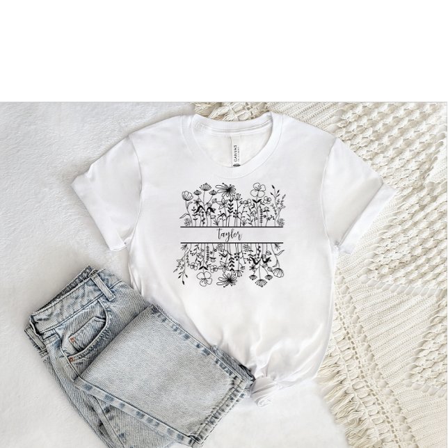 Camiseta Flor selvagem (Criador carregado)