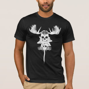 Camiseta FLOR SELVAGEM: BRANCO na série do preto