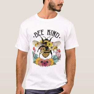 Camiseta Flor Selvagem De Abelhas