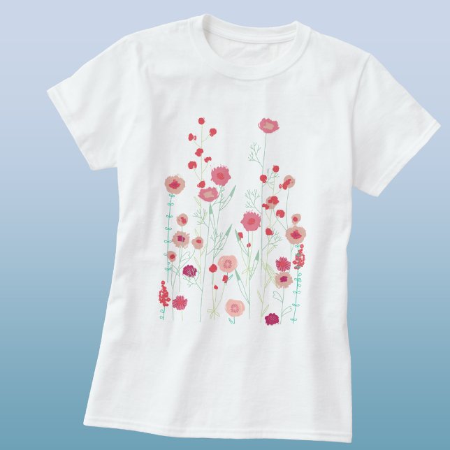Camiseta Flor Silvestre Boho (Criador carregado)
