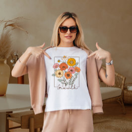 Camiseta Flor silvestre vintage