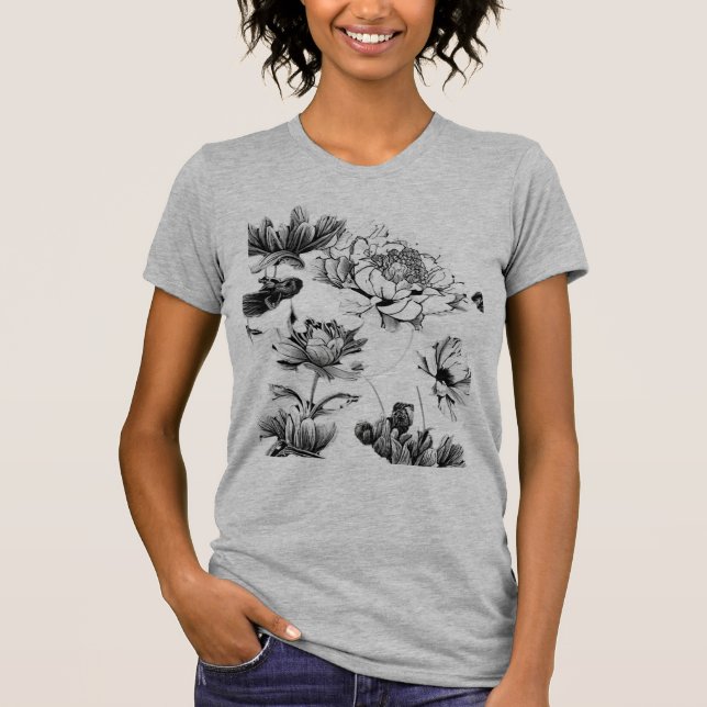 Camiseta Flor simples (Frente)