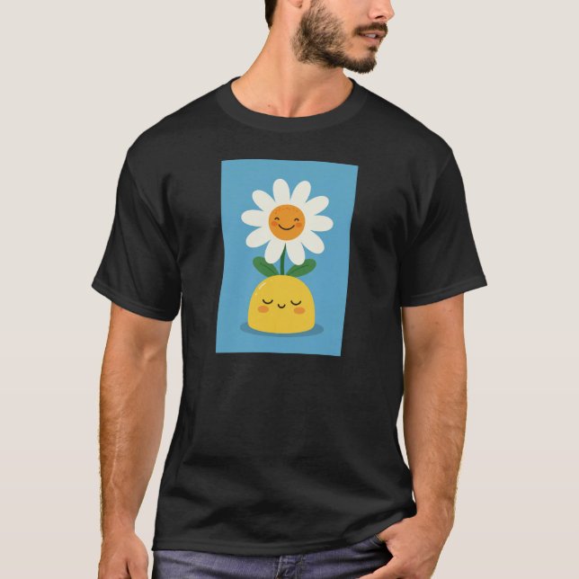 Camiseta Flor sorridente (Frente)
