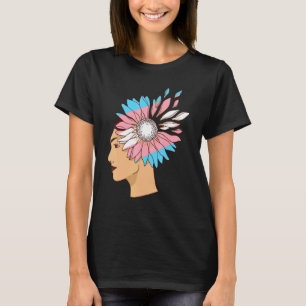 Camiseta Flor Transgênero Lgbt Fluxo de Sol