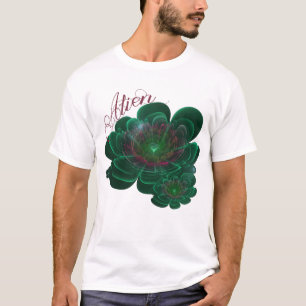 Camiseta Flor Verde Turquesa Corolla