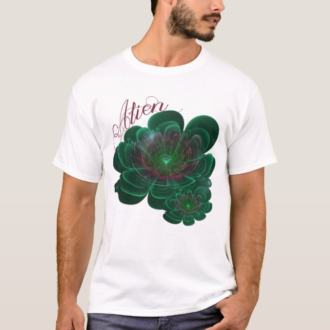 Camiseta Flor Verde Turquesa Corolla (Frente)
