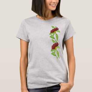 Camiseta Flor Vermelha