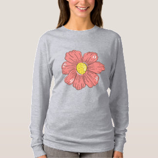 Camiseta Flor vermelha