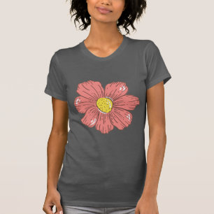 Camiseta Flor vermelha