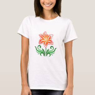 Camiseta Flor vetorial: