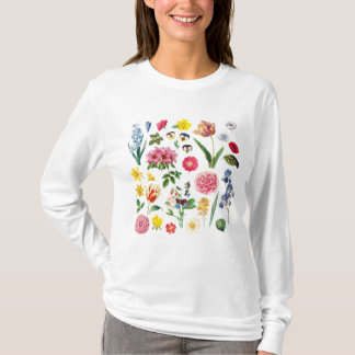 Camiseta Flor Vintage, Botânica Vintage, Flor Selvagem