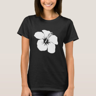 Camiseta Flor White Hawaii Hibiscus