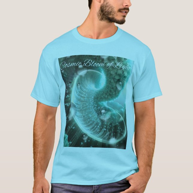 Camiseta Floração Cósmica de Luz (Frente)