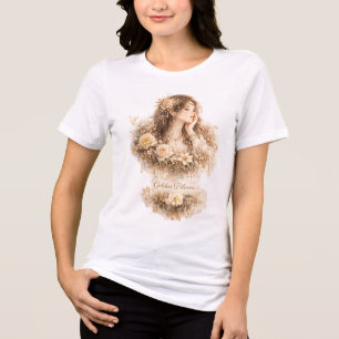 Camiseta Floração Dourada
