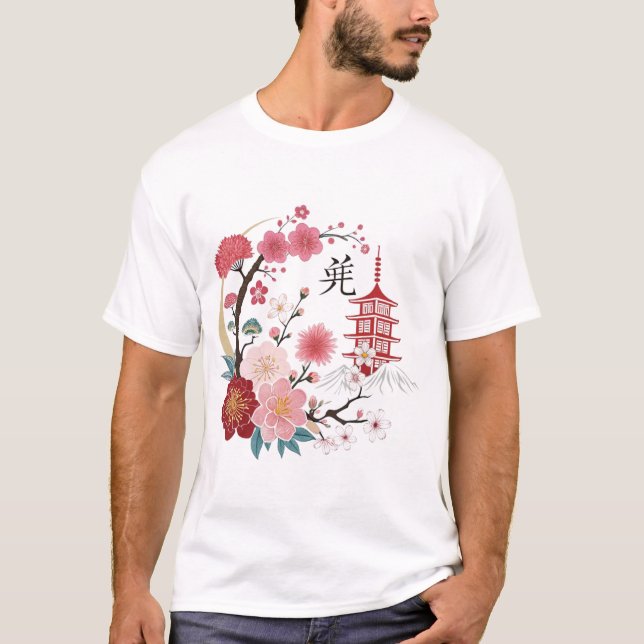 CAMISETA FLORADAS DE CEREJEIRA (Frente)