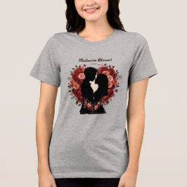 CAMISETA FLORADAS DE MELANINA AMAM O DIA DOS NAMORADOS