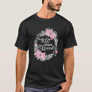 Camiseta Floral, 102 Anos, Homens Presentes, Mulheres, 102º