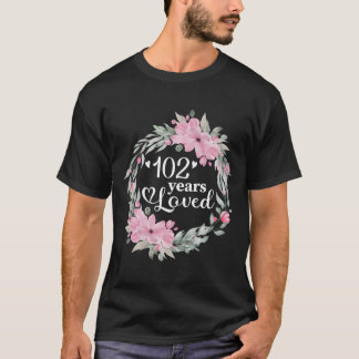 Camiseta Floral 102 Bday 102Nd
