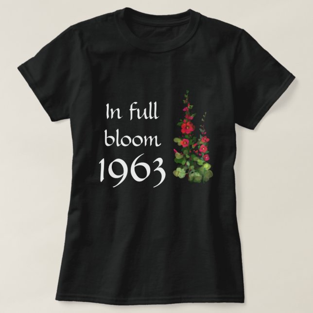 Camiseta Floral 1963 (Frente do Design)
