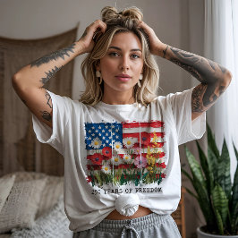 Camiseta Floral 250 Anos de Liberdade