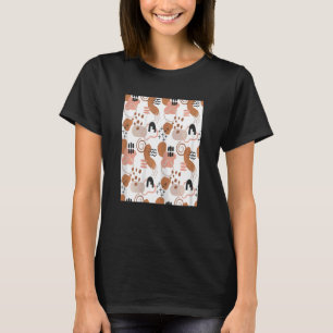 Camiseta Floral Abstrato Moderno Feminino Boho Padrão Boêmi
