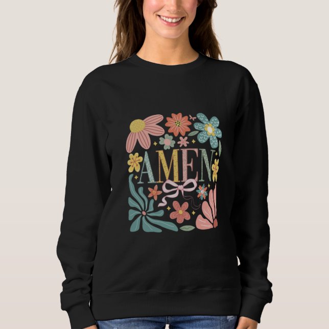 Camiseta Floral Amen Art (Frente)