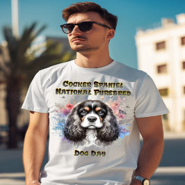 Camiseta Floral American Cocker Spaniel