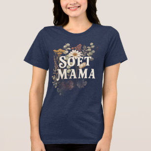 Camiseta Floral Aquarela Boho Soft Mama - Terraco