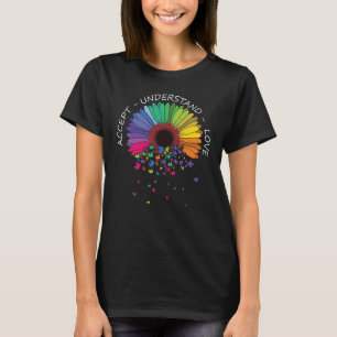 Camiseta Floral Autismo Sensibilização Flor Para A Mãe