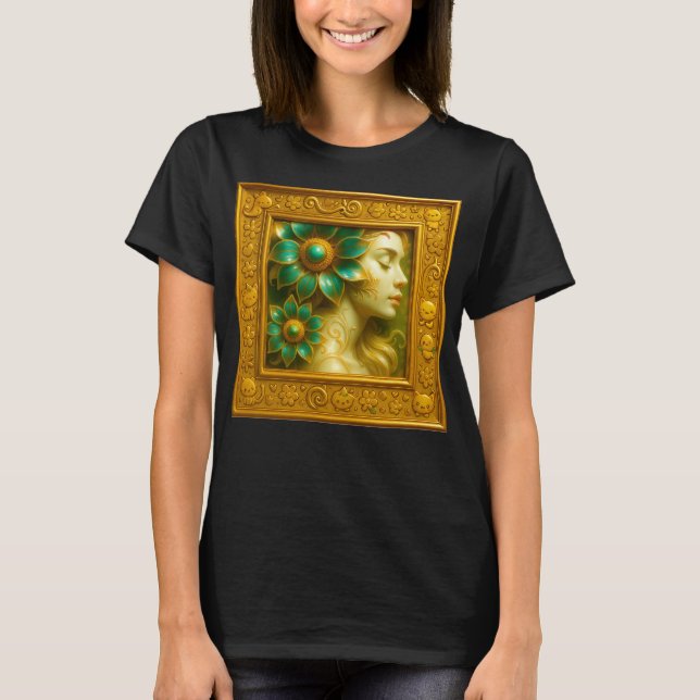 Camiseta Floral Baroque Portrait (Frente)