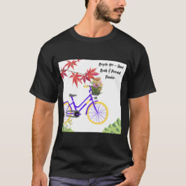 Camiseta Floral Bicycle Motivation Design