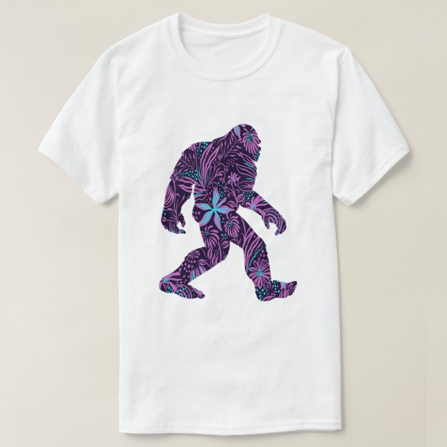 CAMISETA FLORAL BIGFOOT (Frente do Design)