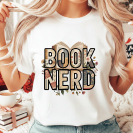 Camiseta Floral Book Nerd Vintage Aesthetic Reading Lover