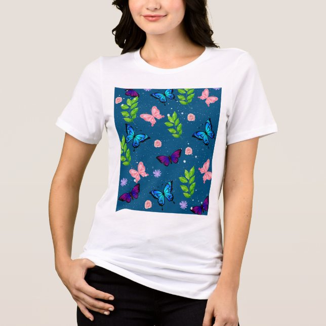 Camiseta Floral Borboleta (Frente)