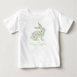 Camiseta Floral Bunny FELZ PASCOA Primavera Divertido Color