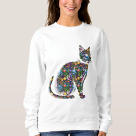Camiseta Floral Cat