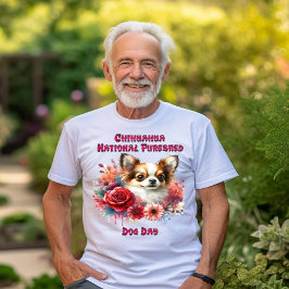 Camiseta Floral Chihuahua A Petite Canine Blooms