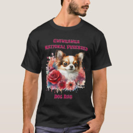 Camiseta Floral Chihuahua A Petite Canine Blooms