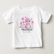 Camiseta Floral, Cor-de-Água, Pato Rosa,