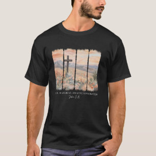 Camiseta Floral Cristão Meu Pecado Foi Grande Mas Seu Amor 