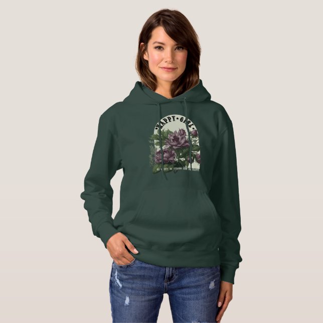 Camiseta floral da Happy Girl (Frente Completa)