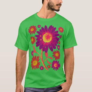 Camiseta Floral Daisies Nature Gardener Daisy Flo Botânico