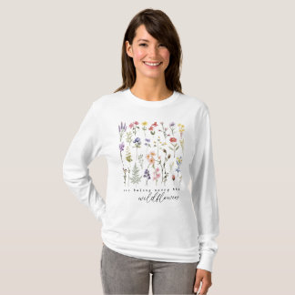 Camiseta Floral de Flores Selvagens