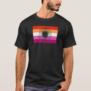 Camiseta Floral de girassol Gay de lésbica de gorgulho cúpu