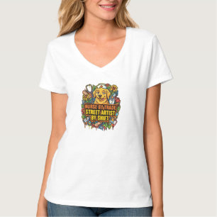 Camiseta Floral De Jardim Do Cão Dachshund