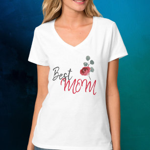 Camiseta Floral do Dia da Mãe da Melhor Mãe
