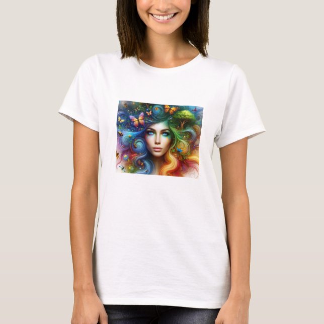 Camiseta Floral do Jardim Bliss (Frente)