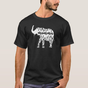 Camiseta Floral Elephant Momma